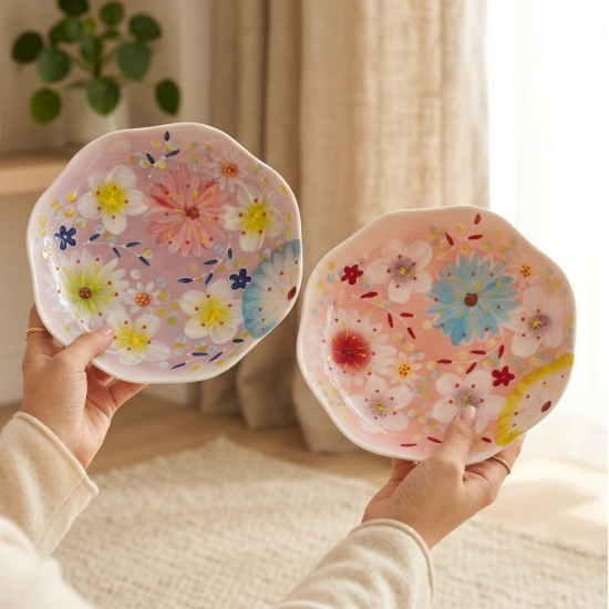 Floral Porcelain Plate